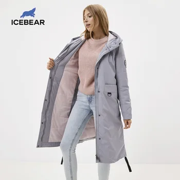 ICEbear 2020 Ženy jarná bunda kvalitné ženy kabát dlhý žena vetrovka značky oblečenia GWC20066I