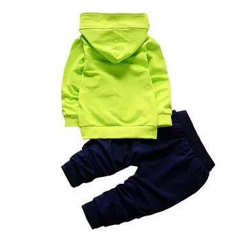 R&Z 2019 Jar a na Jeseň Nové detské Športové oblečenie Set detské Módne Oblečenie Značky s Kapucňou T-Shirt a Nohavice 2 Dielna Sada