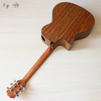 Biely orech dreva elektrické akustické gitary s EQ facotry guitarra elétrica