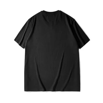 CROXX Techwear pánske Black Grafické Bavlnené tričko 'GuardianAngel