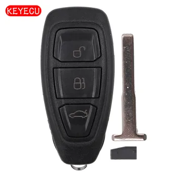 Keyecu Inteligentné Diaľkové Ovládanie Tlačidlo 434MHz ID83 Čip pre Zameranie B-Max, C-Max Kuga Mondeo Fiesta