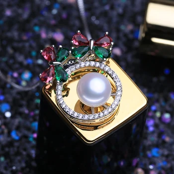 FENASY 925 Sterling Silver Prírodné Sladkovodné Perly Šperky Sady pre Ženy Perlový Náhrdelník Ruby Náušnice Nápad na Darček