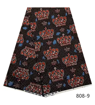 2019 Ankara Afriky Polyester Vosk Vytlačí Textílie nové bintareal vosk Vysoko Kvalitné 6 metrov Afriky Textílie na spoločenské Šaty 2301