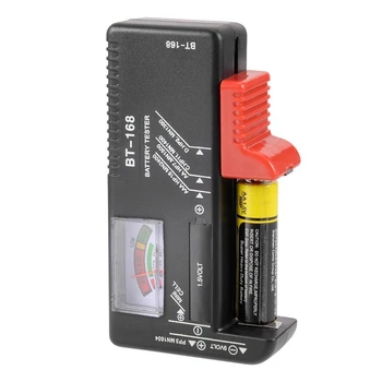 BT168 Univerzálna Batéria Checker Tester pre AA, AAA, C, D 9V 1,5 V Tlačidlo Bunky Batérie