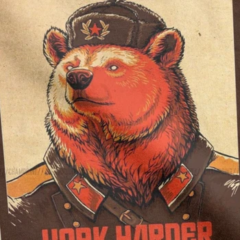 Pracovať Tvrdšie Súdruh Sovietskeho Zväzu T-Shirt Mužov Bavlnené Tričká Komunistickej Komunizmu Zssr Kamarátov, Rusko Krátke Sleeve Tee Dospelých