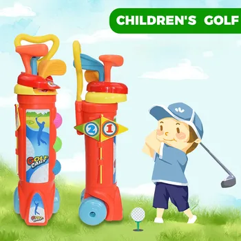 1 Nastavte Vonkajšie Deti Golf Club Hračky pre Deti Darček, Golf, Loptové Hry Plastový, Mini Golf, Šport pre Dieťa Rozvíjať Schopnosť Vzdelávacie Hračka