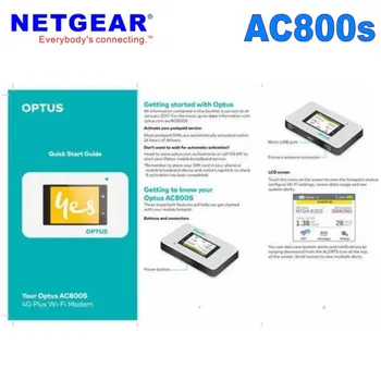 Odomknutý Aircard AC800S Optus 4G Cat11 600mbps Mobilný Modem Router