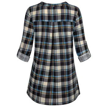 Oblečenie žien 2019 jar a na jeseň nové dlhé rukávy na zips tvaru koberčeky T-shirt bežné Slim top