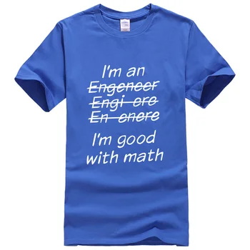 Som Inžinier som Dobrý V Matematike Zábavné Engeneer Fyziky Absolvent T Shirt harajuku značky T-shirt Pánske Oblečenie, Topy Tees muž
