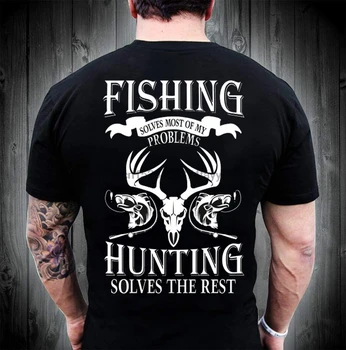 Rybolov rieši väčšina mojich problémov lov rieši zvyšok T tričko