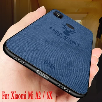 Pre Xiao Mi 6X prípade Handričkou vzor mi6x prípade zadný kryt silikónové shockproof business coque pre xiao mi A2 mužov MiA2 prípade armor
