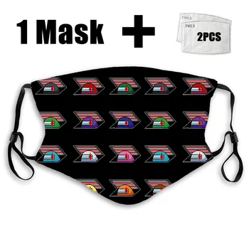 2021 Nový Príchod Masky Umývateľný Opakovane Facemask Prachotesný aktívne uhlie-Filtre Masku na Tvár Vetru Úst-utlmiť Muži Ženy