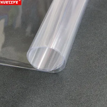 60/90 cm Anti-lepidlo statické celofánu bezfarebný transparentný pvc ploche olej-dôkaz nepremokavé kuchyňa pribrala okenného skla film
