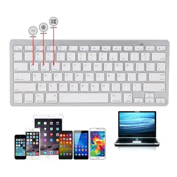 78Keys Mobilný Telefón na Bezdrôtovú Klávesnicu Bluetooth Mini Keyboard Tablet Keyboard Pre iPhone Samsang Andriod IOS Windows
