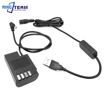 USB 8V Kábel s Dekódované DMW BLF19E DCC12 DC Spojka pre Fotoaparát Panasonic Lumix DMC-GH3 DMC-GH4 DMC-GH5 DMC GH3 GH4 GH5 G9