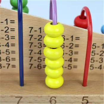Multicolor Drevené Abacus Soroban Hračky Deti Počítanie Výpočet Polica Bloky Montessori Vzdelávania, Vzdelávacie Hračky Matematika