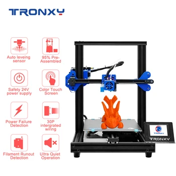 2020 Tronxy XY-2 PRO 3D Tlačiarne Rýchla montáž Full Metal Stavať Doska Veľkosť 255*255mm Pokračovať Tlač po vypnutie Žiarovky Senzor
