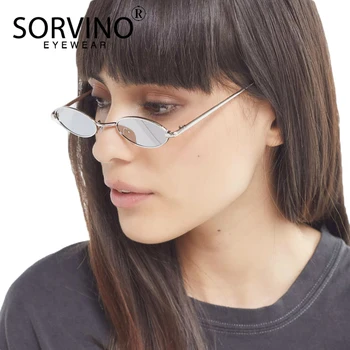 SORVINO Retro Dizajnér Úzke Malé Oválne Muži Ženy slnečné Okuliare Značky 2020 Vysokej Kvality Drobné Steampunk Slnečné Okuliare Odtiene SP241