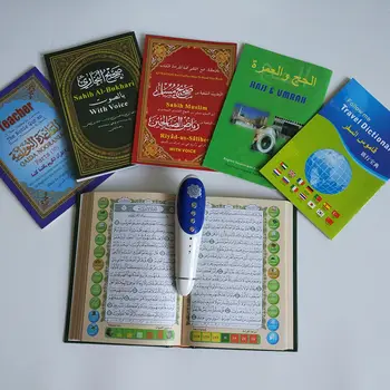 Islamský Moslimov Korán, Čítanie Pero Plus Korán Kniha s anglicky, rusky francúzsky španielsky Preklad a slávny Reciters