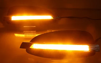 2KS Na Mercedes Benz V-Trieda Vito V250 V260 2016 - 2018 Dynamické Žltá Zase Signál 12V Auto DRL Lampa LED Denných prevádzkových Svetlo