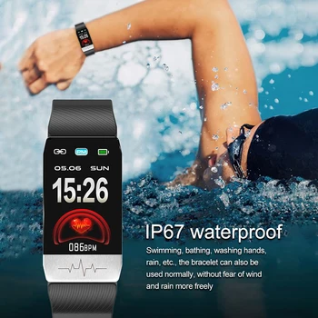 T1s Smart Hodinky Telesnej Teploty Srdcového tepu Fitness Hodinky EKG Ovládanie Hudby Šport Smartwatch Muži Ženy 2020 Nové