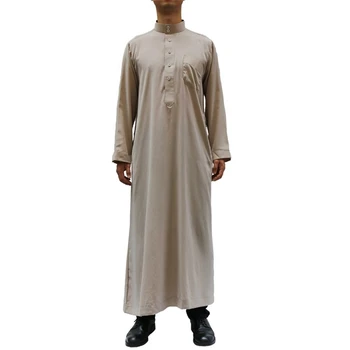 Jubba Thobe Karftan pre Mužov Islamské Oblečenie Moslimských Módne Dubaj Eid Mubarak Arabských Saudskej Arábie, Turecka Dlhé Šaty, Šaty Abaya