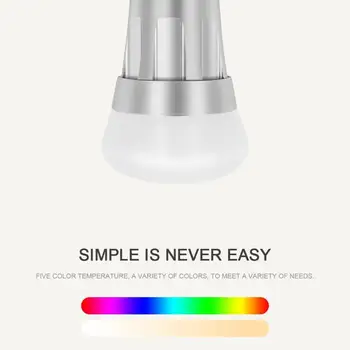Led Lampa Smart Svetlo WiFi Alexa/Domovská stránka Google Energeticky úsporné Stmievanie Multi-color Smart Žiarovky E27 E26 E14 B22 S Domovská stránka Google