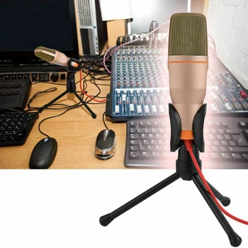Hot-predaj Kvalitný Ručný Mikrofón Zvukové Štúdio Mikrofón Mic Pre Počítač Chat PC Notebook Darčeky SF-666
