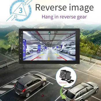7 palcový Auto HD 2 Din Rádio, Bluetooth Mp5 Prehrávač Universal Car Stereo GPS Navigácie Integrované pre Android, 8.1 Mp5 Prehrávač