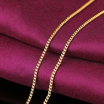 QA 24K Čistého Zlata Náhrdelník Reálne AU 999 Masívneho Zlata Reťazca Firma Pekné Hladké Luxusnej Módnej Klasické Jemné Šperky Hot Predaj Nových 2020