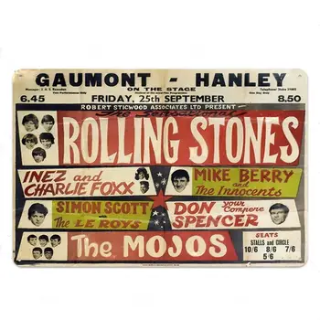 Rolling Stones Rocková Kapela Kovové Plagát Doska, Kov Vintage Kovov Cín Prihlásiť Stenu Decor Rock N Roll Dekoratívne Dosky