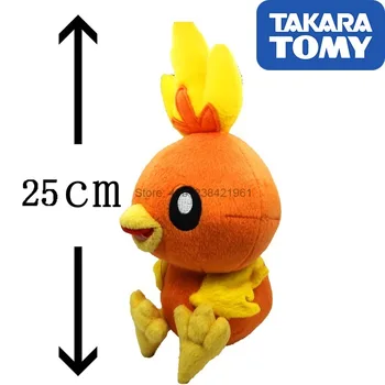 Pokemon Skutočné 20 cm Plyšové Bábika Takara Tomy Torchic plyšová Deti Darčeky