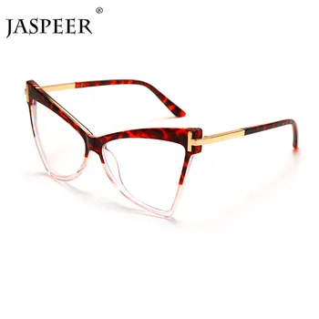 JASPEER Cat Eye Počítač Okuliare Proti Blue Ray Okuliare Optické Candy Farby, Módne Okuliare Optické Rámy
