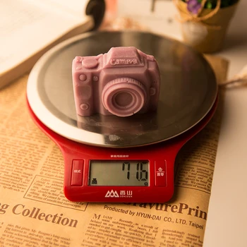 3D Fotoaparát Tvar Ručné Silikónové Mydlo Formy DIY Aróma Omietky Remesiel Sviečka Živičné Mydlo Plesne