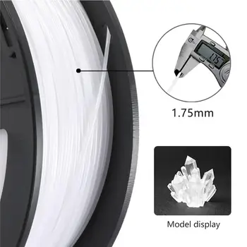 PETG 3D žiarovky bielej 1.75 mm 1 KG 2,2 lb plné farby PETG 3D Tlačiarne Vlákna Rozmerová Presnosť +/- 0,02 mm 1 kg Cievka 1.75 mm