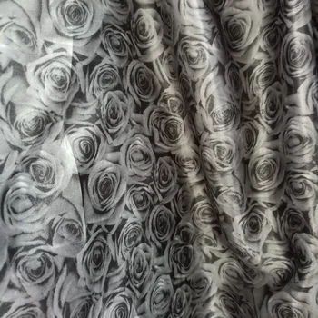 Ručné Kvetinový Satin Textílie Mäkké Satin Materiál DIY Podšívka plavidlá, Tilda bábika lesklý Polyester Charmeuse Tkaniny