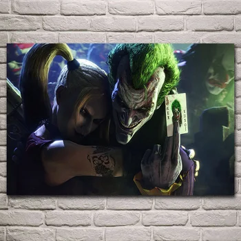 Joker Comics Múr Umenia Maľby Tlač Na Plátno Harley Quinn a Joker Plátno Plagát Obrázky na Steny v Obývacej Izbe Dekor Cuadros