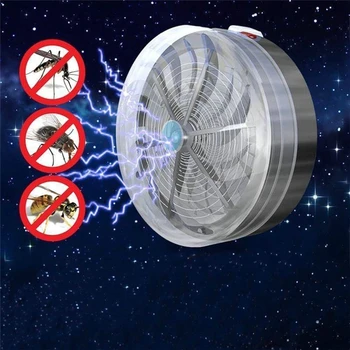 Solárny Buzz UV Lampa Svetlo Lietať Hmyzu Chybu Komár Zabiť Elektronické Pasce Zapper Vrah Vnútorné Vonkajšie