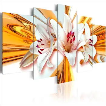 2019 Plátno Tlačiť Moderné Abstraktné Kvetinový Kvet Orchidea Maľovanie Domáce Dekorácie, Vybrať Farbu & Veľkosť( Bez Rámu )