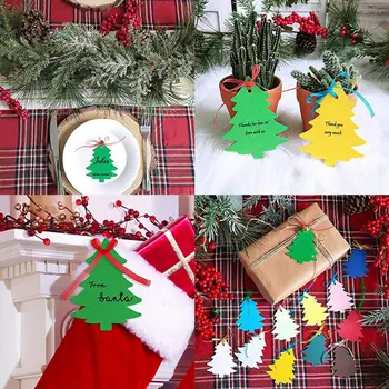 DIY Vianočné Štítky Kraft Značky Veselé Baliaci Papier, Zavesiť Značky Vianočný Stromček Papier Karty Vianočný Večierok Dodávky 120/200 KS