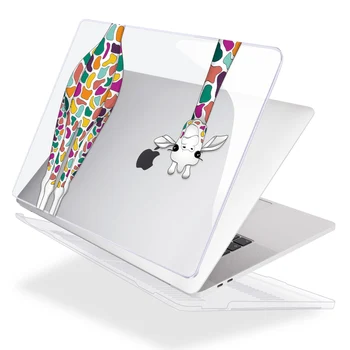 Farebné Žirafa Plastové Hard Shell Kryt pre MacBook Air Pro Retina 12 13 15 16-palcové 2020 A2289 A2338 A2337 A2179 Prípade, Laptop
