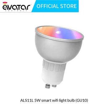 Avatarcontrols 5w Smart Žiarovky GU10 Základňa Kompatibilná s Alexa/Domovská stránka Google BR30 WiFi Stmievateľné LED Svetlo, Hlasové Ovládanie RGBW