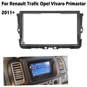 2 DIN Rám pre Renault Prevádzky Opel Vivaro Primastar 2011+ Fascia Double din Panel Rám Auta Adaptér Rámu