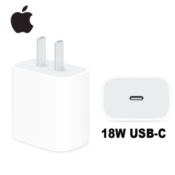 Apple 18W USB-C Napájací Adaptér Nabíjačka, USB-C Lightning Kábel NÁS EÚ Konektor Smart Telefónu Rýchlu Nabíjačku Adaptér Pre IPad Pre IPhone
