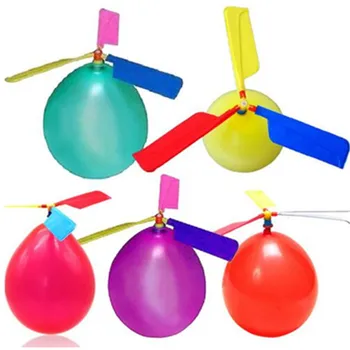 10Pcs/ Veľa Legrační Tradičné Klasické Zvuk Balón Vrtuľník Deti Hrať na Lietanie Hračky Loptu Vonkajšie Deti Športové Zábavné Hračky