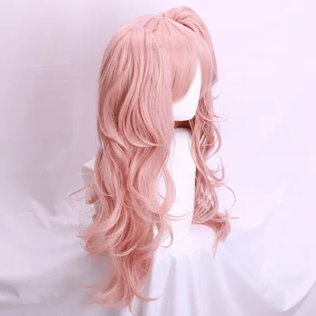Danganronpa: Trigger Happy Zmätok ženy Enoshima Junko cosplay parochňu Enoshima Junko rol pink vlasy s medveďmi vlasy kolíky