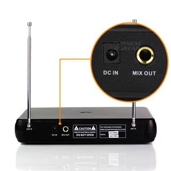 Profesionálny Bezdrôtový Headset Mikrofón Karaoke Systém Dual Channel LCD Prijímač Pre Bezdrôtové Headworn Mic Bodypack Vysielač