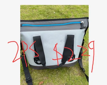Nový veľký zips, Dva kusy 8CANS je $169.99 Vonkajšie Nepremokavé Soft Obojstranný Prenosný Chladič pre Piknik