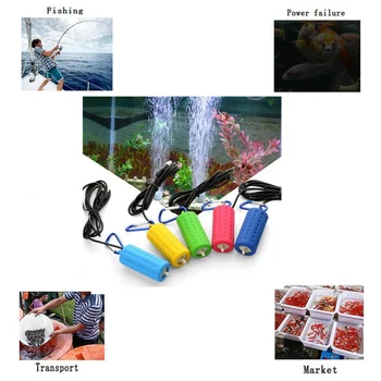 Funkcia Ultra Tichý Akvarijné Ryby Nádrž Prenosné USB Mini Kyslíka Vzduchu Čerpadlo Vypnúť Šetrenie Energie Dodáva Čerpadlo Vzduch Príslušenstvo#24