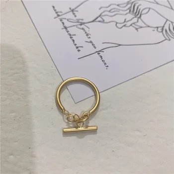 Otváracie Prst Prstene Pre Ženy A Mužov Zlata Reťazca Krúžok Dámske Elegantné Osobnosti Jedinečný Hladké Malé Krúžky Módne Šperky